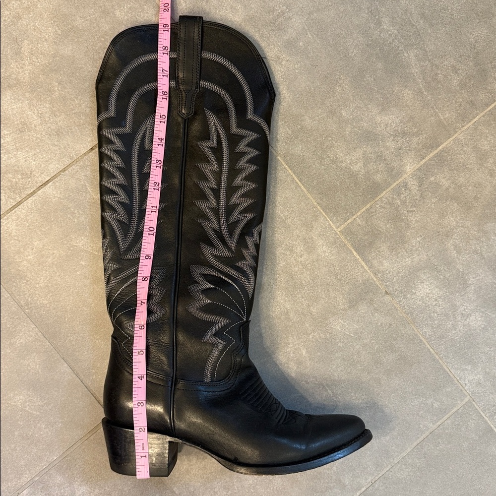 Tecovas Women's Black and Gray Heeled Boots - Picture 4 of 11